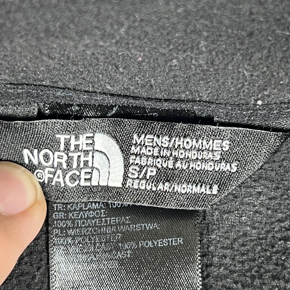 The North Face Quarter Zip Sweatshirt Mens‎ Small Black Fleece Pullover Logo - Picture 3 of 9
